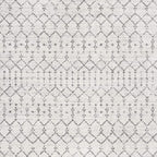 JONATHAN Y Boho Vintage Diamond Cream/Gray Square Area Rug 6X6 ft, Moroccan Hype - Image 2