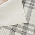 CAMILSON Easy Jute Rug 5x7, Indoor Outdoor Off-White Color Fiber Area Rugs - Image 5