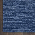 Nourison Home Nourison Essentials Navy Blue 2'2" x 10' Area Rug - Image 5