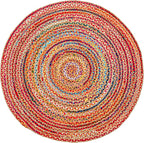 Hausattire Bohemian Braided Rug 3' Round by Hausattire