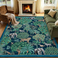 GarveeHome Jungle Animal Print Rug 5x7 Washable Area Rugs by GarveeHome