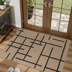 Tangsoo Easy Jute 2x3 Rug for Entryway, Small Washable Thin Outdoor Rug Modern - Image 2