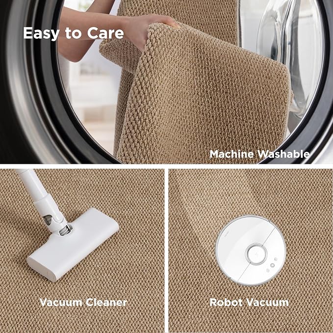 Bedsure 8x10 Faux Wool Area Rugs - Image 4