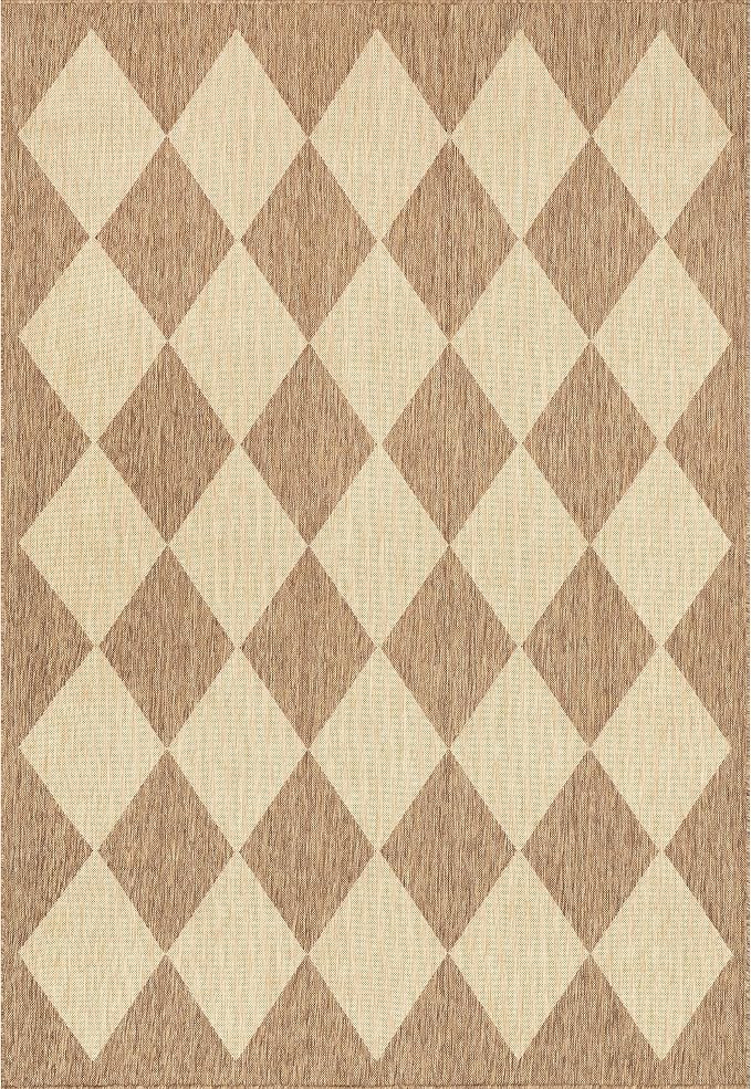 Nuloom Outdoor Performance Collection Sabina Brown/Ivory, Soft and Cozy - Image 6