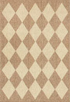 Nuloom Outdoor Performance Collection Sabina Brown/Ivory, High Traffic - Image 6