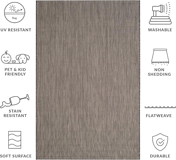 SAFAVIEH Outdoor Square Rug 9' - Image 6