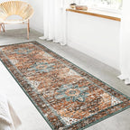 Moynesa Washable Rug Runners for Hallways, Boho 2'6"x8' Runner Rug Non-Slip - Image 7