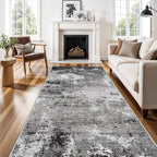 4x10 ft Extra Wide Hallway Rug – Non-Slip Washable Large Carpet Runner - Image 4