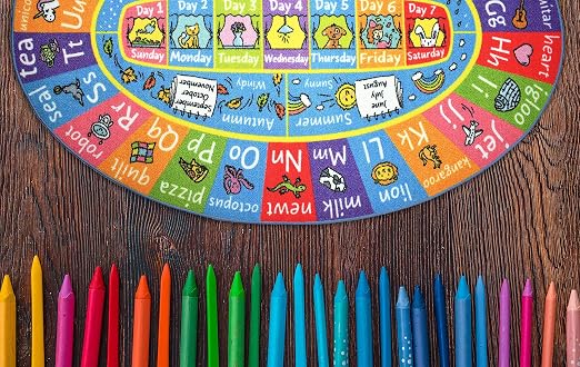 KC Cubs Educational Kids Rug – ABC Alphabet, Months & Days Learning Mat – Soft - Image 5