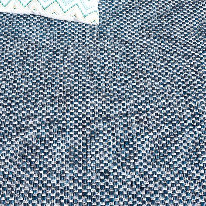 SAFAVIEH Courtyard Collection 2'7' x 5' Navy/Grey CY8521 Indoor/ Outdoor Patio - Image 6