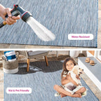 SAFAVIEH Outdoor Area Rug 6'7"x9'6" - Image 9