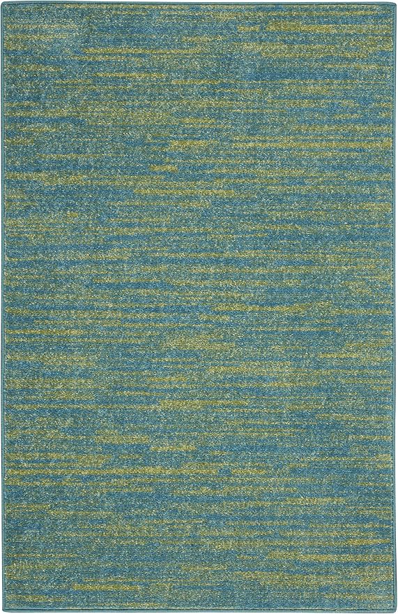 Nourison Home Nourison Essentials Blue Green 2' x 4' Area Rug - Image 7