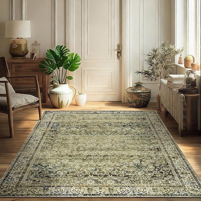 Olive and Tan Boho Front Door Mat - Image 2