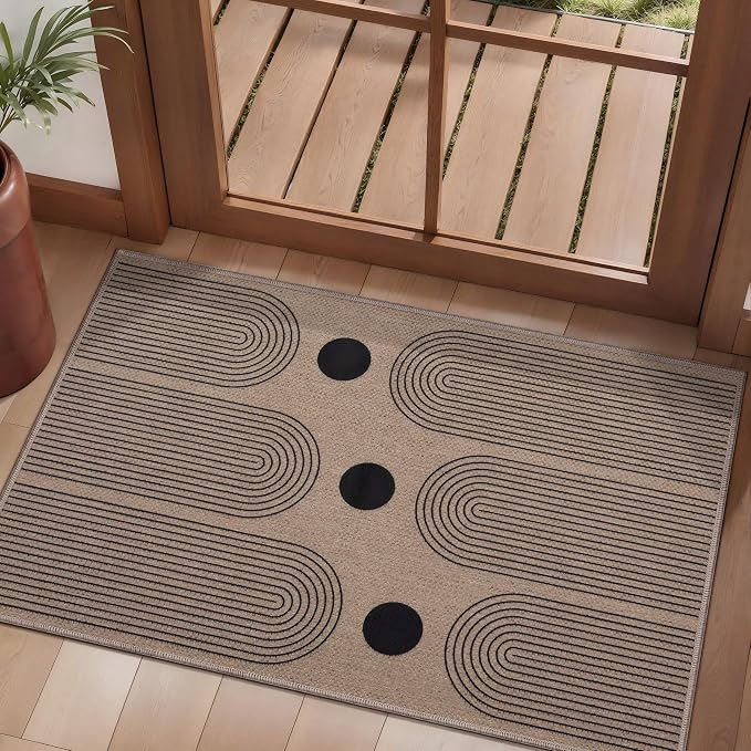 Tangsoo Rainbow Easy Jute 2x3 Outdoor Washable Rug - Image 2