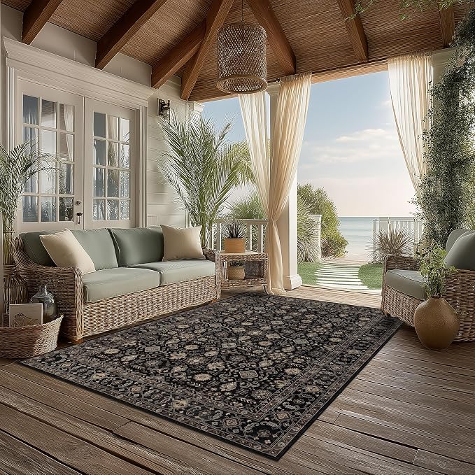 Ruaruarug Washable Area Rug 5x7 - Image 3
