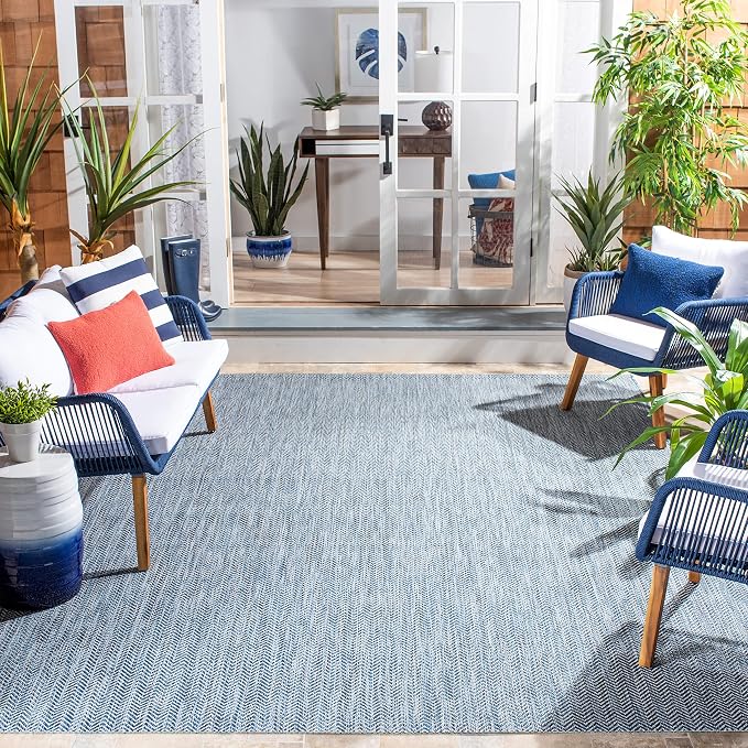 SAFAVIEH Outdoor Square Rug 10' - Image 2