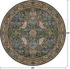 Hazo Haus Vintage 5ft Round Rug - Image 2