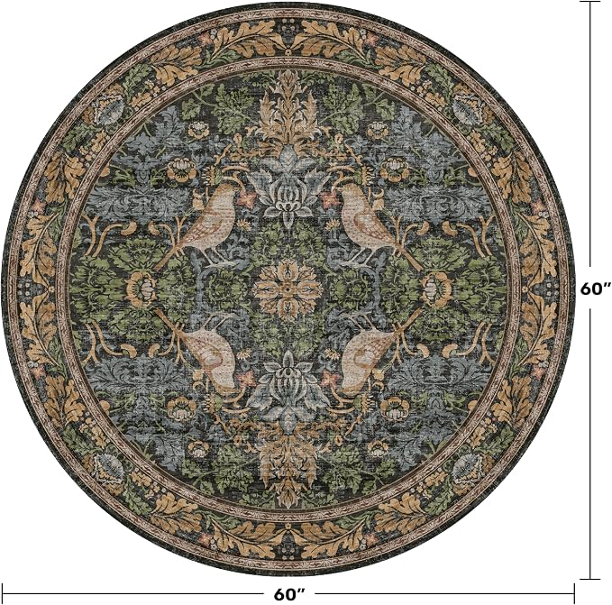 Hazo Haus Vintage 5ft Round Rug - Image 2