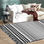 IOHOUZE Black Boho Area Rug - Image 2