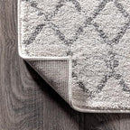 JONATHAN Y Boho Vintage Diamond Cream/Gray Indoor Area Rug 12X15 ft, Moroccan - Image 5