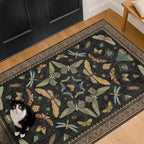 Hazo Haus Black Front Door Mat Indoor Entrance Non Slip Washable - Image 9