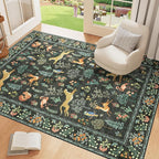 DUKINO 3x5 Rug, Washable Animal Area Rug - Image 2