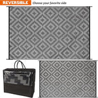 SAND MINE Waterproof Outdoor Rug 6x9 ft, Plastic Reversible Rug, Modern Area Rug - Image 4