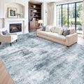 12x15 Area Rug for Living Room – Large Modern Neutral Abstract Thin Washable by ZHXXUJ