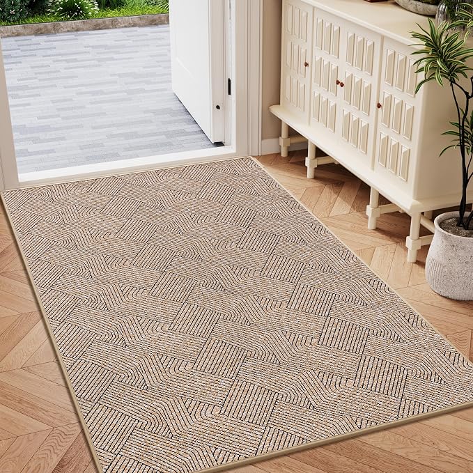 Indoor Door Mat 36"x59" Large, Low-Profile Welcome Front Door Mat Indoor by NaolotureHome