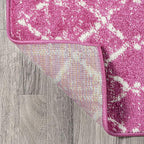 JONATHAN Y Boho Vintage Diamond Fuchsia/Ivory Runner Rug 2X8 ft, Moroccan Hype - Image 6