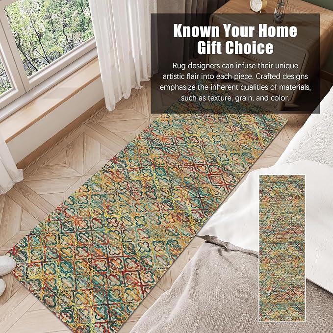RUGSURE Washable Area Rugs, Pet & Child Friendly, Vibrant Colors Rugs - Image 3