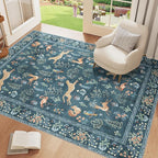DUKINO 4x6 Rug, Washable Animal Area Rug - Image 3