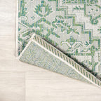 JONATHAN Y Boho Medallion Indoor Outdoor Runner Rug 2X8 Green/Cream, Estrella - Image 5