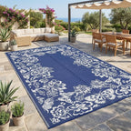 Garvee Outdoor Rugs 9' x 18’ Waterproof Reversible Mats, Large Area Plastic by Garvee