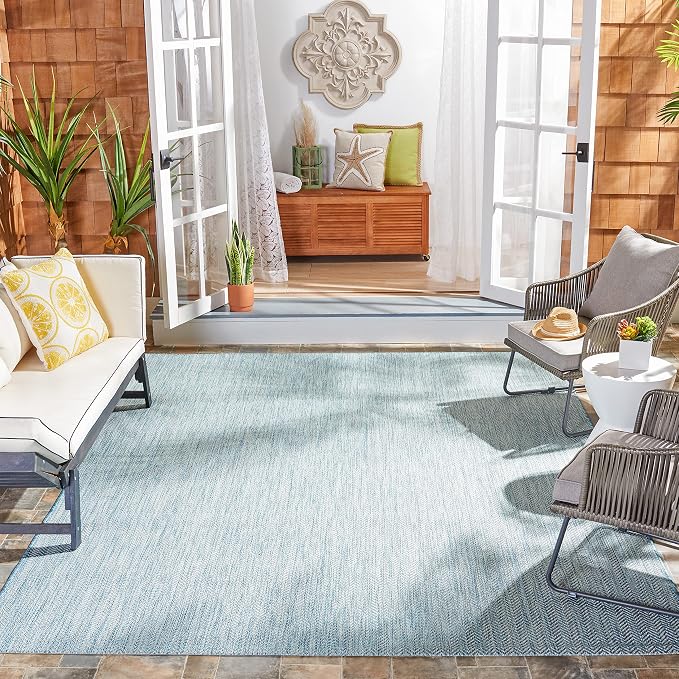 SAFAVIEH Outdoor Area Rug 8x11 - Image 8
