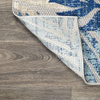 JONATHAN Y Tropics Palm Leaves Indoor Outdoor Area Rug 3X5 Gray/Blue, Boho - Image 10