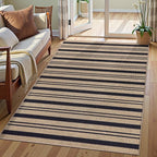 Tangsoo Stripe Easy Jute Rug, Ultra Thin 3x5 Washable Area Rug - Image 2