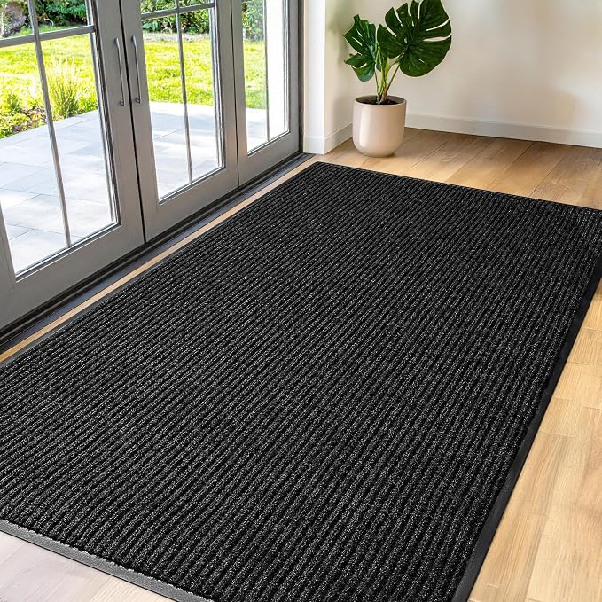 Large Door Mat 3' x 5' Charcoal, Heavy Duty Commercial Floor Mat, Industrial by Unknown
