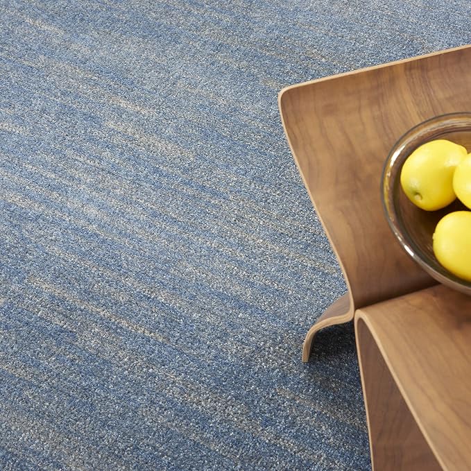 Nourison Home Nourison Essentials Blue Grey 8' x Round Area Rug - Image 3