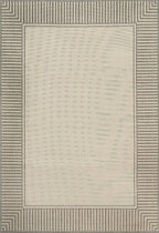 Nuloom Asha Light Grey/Ivory, Striped Border, Soft and Cozy, High Traffic - Image 3
