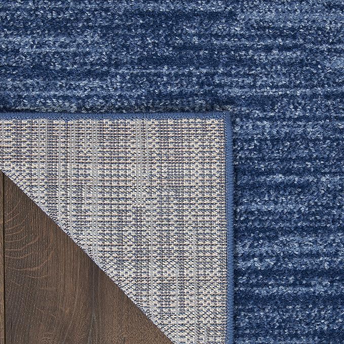 Nourison Home Nourison Essentials Navy Blue 2'2" x 10' Area Rug - Image 4