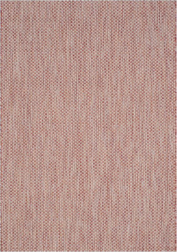SAFAVIEH Courtyard Collection 4' x 5'7' Red/Beige CY8521 Indoor/ Outdoor Patio - Image 2