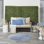 Nourison Home Nourison Essentials Blue Grey 4' x Round Area Rug - Image 5