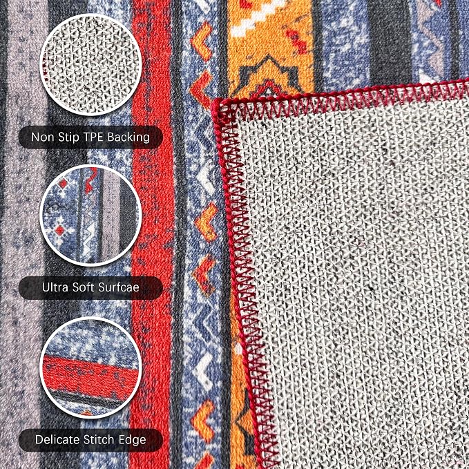 RUGSURE Washable Area Rugs 5' x 7' - Image 6