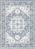 10x12 Vintage Area Rug: Washable Neutral Soft Non Slip Thin Large Floor Carpet - Image 9