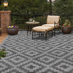SAND MINE Waterproof Outdoor Rug 6x9 ft, Plastic Reversible Rug, Modern Area Rug - Image 5