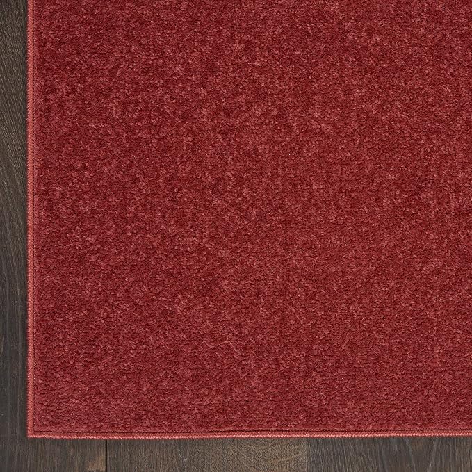 Nourison Home Nourison Essentials Brick Red 2'2" x 20' Area Rug - Image 4