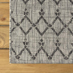 JONATHAN Y Moroccan Geometric Indoor Outdoor Square Area Rug 5X5 Light - Image 7