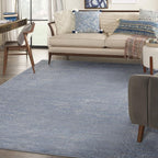 Nourison Home Nourison Essentials Blue Grey 7' x 10' Area Rug by NourisonHome