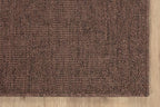 CAMILSON Indoor and Outdoor Runner Rug Brown Solid Boho Woven Design - Image 3